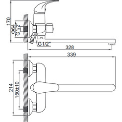 Смеситель Ledeme H31 L2231