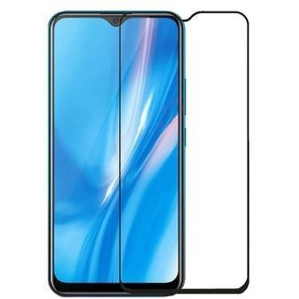 Защитное стекло Case Full Glue для Vivo Y15s (черный)