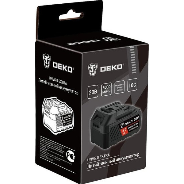 Аккумулятор Deko UNV5.0 Extra 063-4497 (20В/5 Ач)