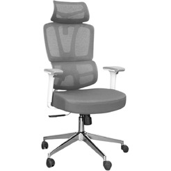 Кресло офисное SITUP PALMA WHITE chrome (сетка Grey/ Grey)