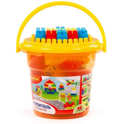 Конструктор Полесье "Строитель" "Макси" 24408 (68 элементов)