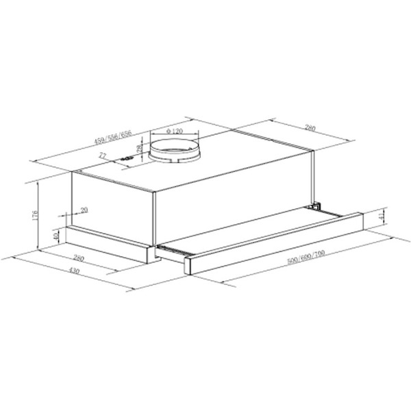Вытяжка HOMSair Flat 60 Glass (белый)
