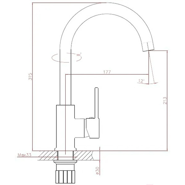 Смеситель AV Engineering AVHOP4-B996-649