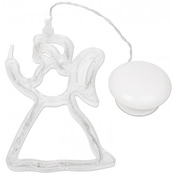 Фигура светодиодная NEON-NIGHT 501-015 "Ангелок" на присоске с подвесом, ТЕПЛЫЙ БЕЛЫЙ