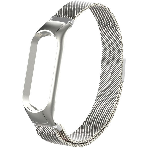 Ремешок Bingo Magnetic для Xiaomi Mi Band 3/4 Серебристый