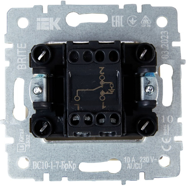Выключатель IEK Brite BR-V12-1-10-K02