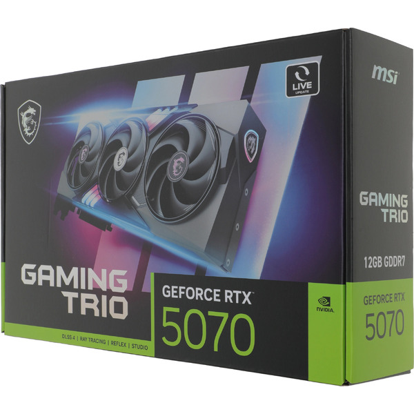 Видеокарта MSI GeForce RTX 5070 12G Gaming Trio