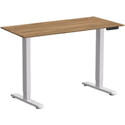 Стол подъемный WellDesk WDE Prime 130x67.5х1.8 (белый/дуб канзас коричневый)