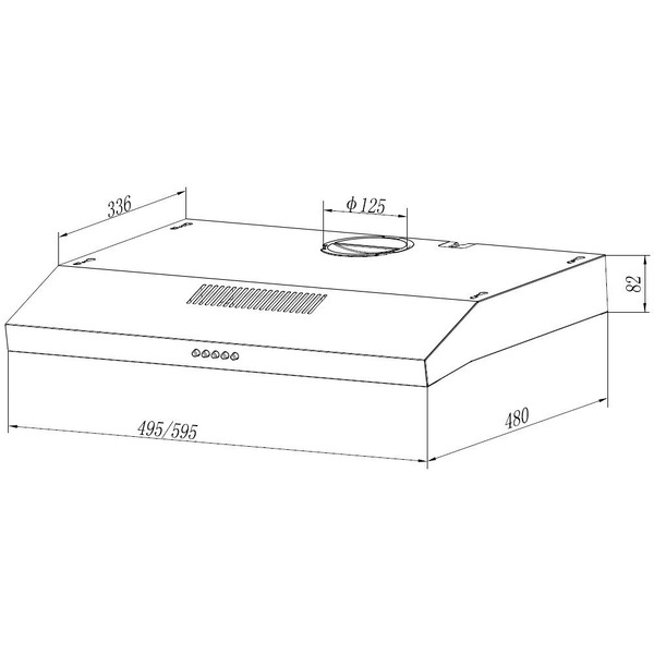 Кухонная вытяжка Elikor Eco One 50 298167 (черный)