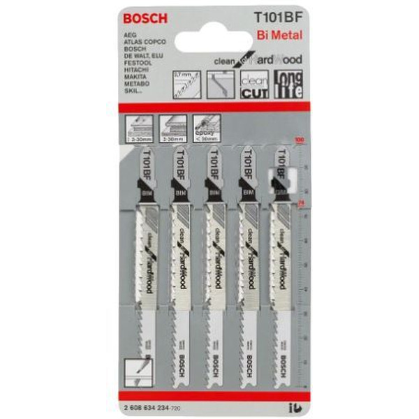 Пилка для лобзика Bosch T344D 2608637944 (3 шт.)