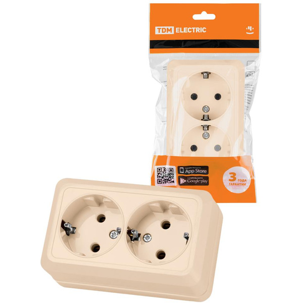 Розетка TDM Electric Ладога SQ1801-0020