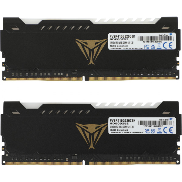 Оперативная память Patriot Viper Steel RGB 2x8GB DDR4 PC4-25600 PVSR416G320C8K