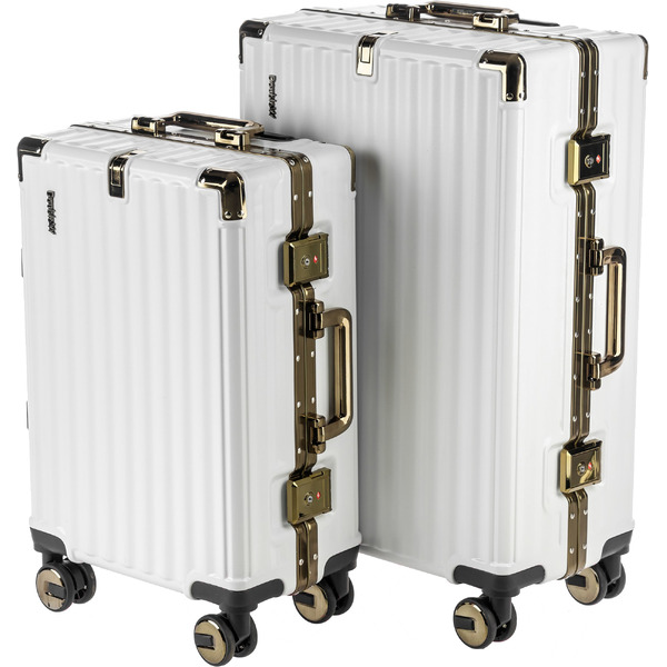 Чемодан DoubleW E087# (M, белый)