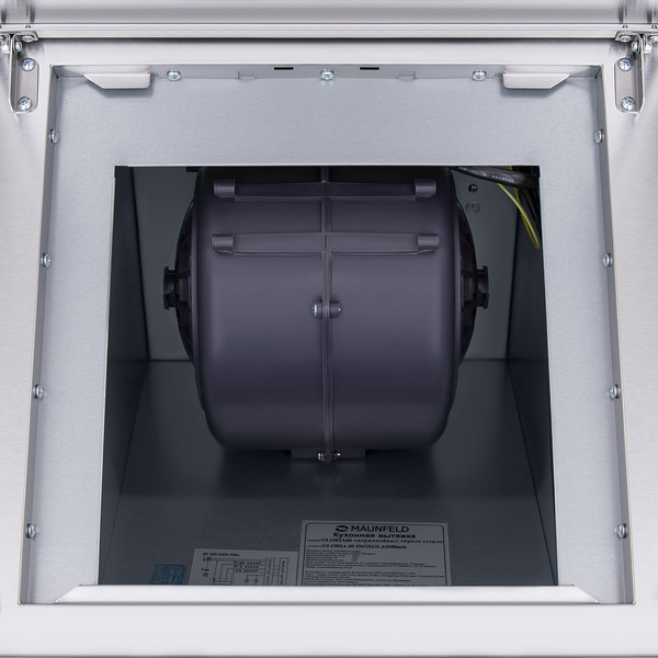 Кухонная вытяжка Maunfeld Gloria 90 (нержавеющая сталь/прозрачное стекло)