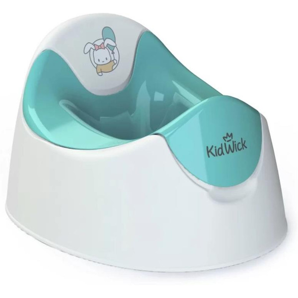 Детский горшок Kidwick Трио KW090101 (белый/бирюзовый)