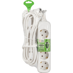длинитель ЭРА Greenline UDL-10-450-E Б0065060 (5м, белый)