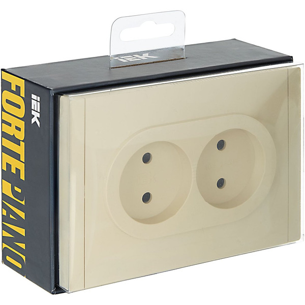 Розетка IEK Forte&Piano FP-R20-10-1-K10