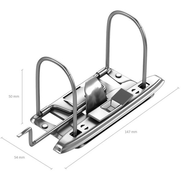 Файл-регистратор Erich Krause А4/50мм ECONOMY мрамор., серый 33111