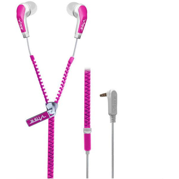 Наушники VIBE Slick Zip Pink