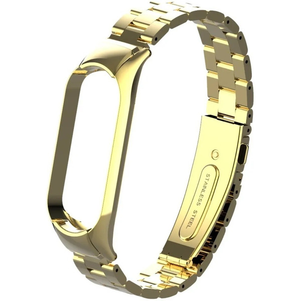 Ремешок Bingo Stainless для Xiaomi Mi Band 3/4 Золотистый