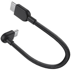 Кабель Xiaomi 3A USB Type-C - USB Type-C BHR08W0GL (0.1 м, черный)