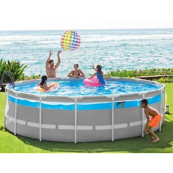 Каркасный бассейн Intex Prism Frame Clearview 26722 (427х107)