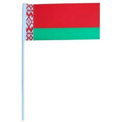 Флаг Республики Беларусь ФН016 10х20см с трубочкой