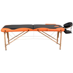 Массажный стол Atlas Sport Складной 2-с 70см 2D-70195/4 (черный/оранжевый)