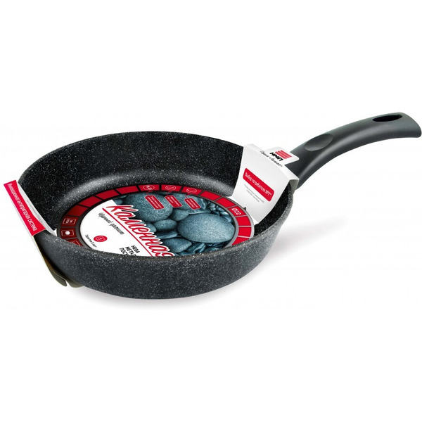 Сковорода НМП Каменная Черный гранит 18122