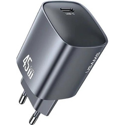Сетевое зарядное Usams CC323 T66 45W GaN (черный)