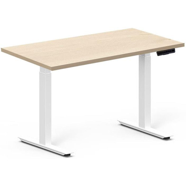 Стол для работы стоя Fit Focus X-2 с электроприводом (белый, сосна аланд полярная)