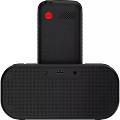 Кнопочный телефон Maxvi RT-04 с док-станцией (черный)