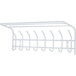 Вешалка настенная с полкой НИКА ВП8/МС (матовый серый)