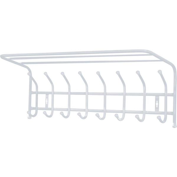 Вешалка настенная с полкой НИКА ВП8/МС (матовый серый)