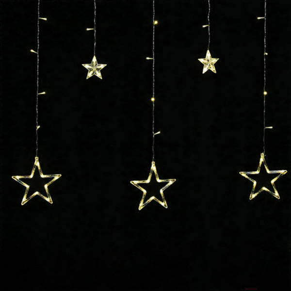 Светодиодная гирлянда Золотая сказка Звезды 591354 (3x0.5м, теплый белый)