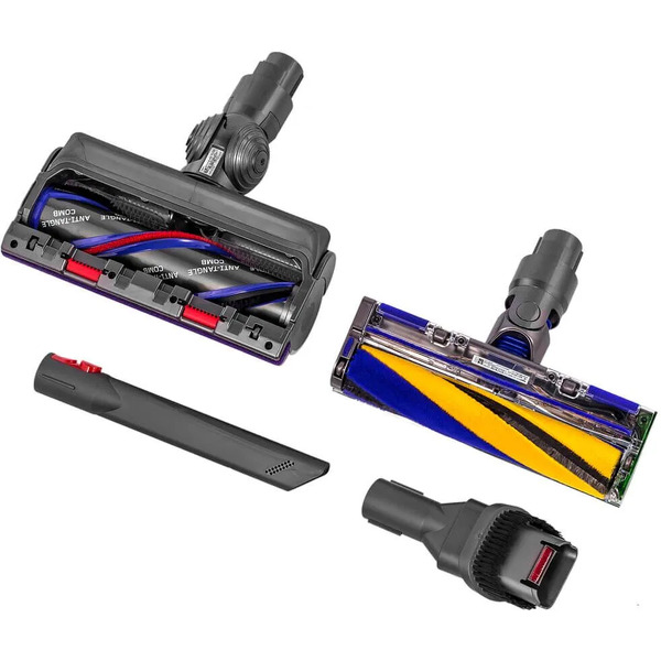 Пылесос вертикальный DYSON V15 Detect Absolute DYSON 446986-01 никель/жёлтый (+переходник)