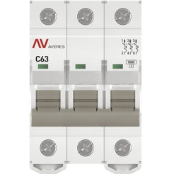 Выключатель автоматический EKF Averes AV-10 3P 63A (C) 10kA