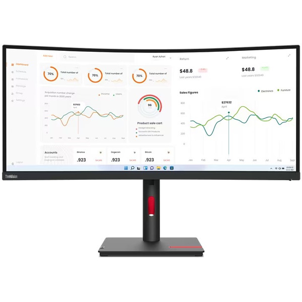 Монитор Lenovo ThinkVision T34w-30 63D4GAT1EU