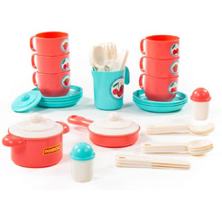 Набор игрушечной посуды Полесье Хозяюшка 80158 (на 6 персон)