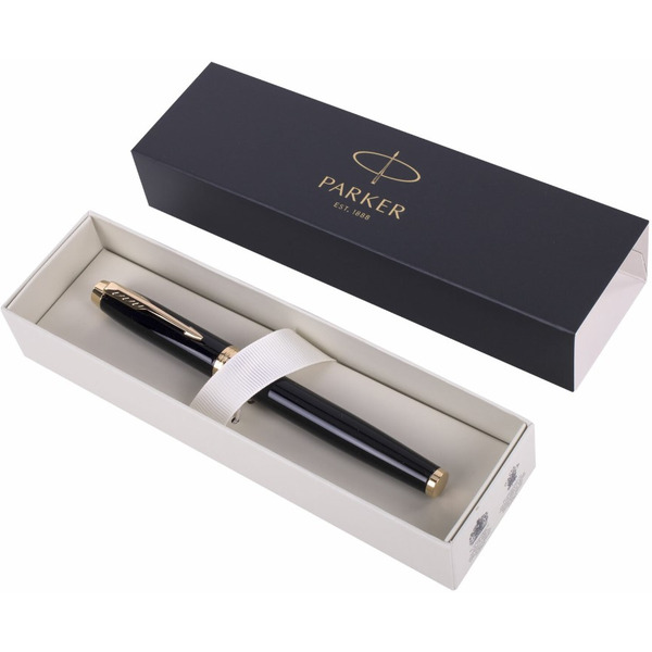 Ручка перьевая "IM Core Black Lacquer GT" PARKER 142531 / 1931645