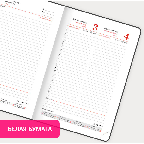 Ежедневник Brauberg 117370 (фиолетовый)
