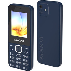 Мобильный телефон Maxvi K29 + ЗУ WC-112 (синий)