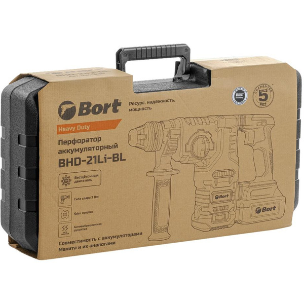 Перфоратор Bort BHD-21Li-BL (93413410)