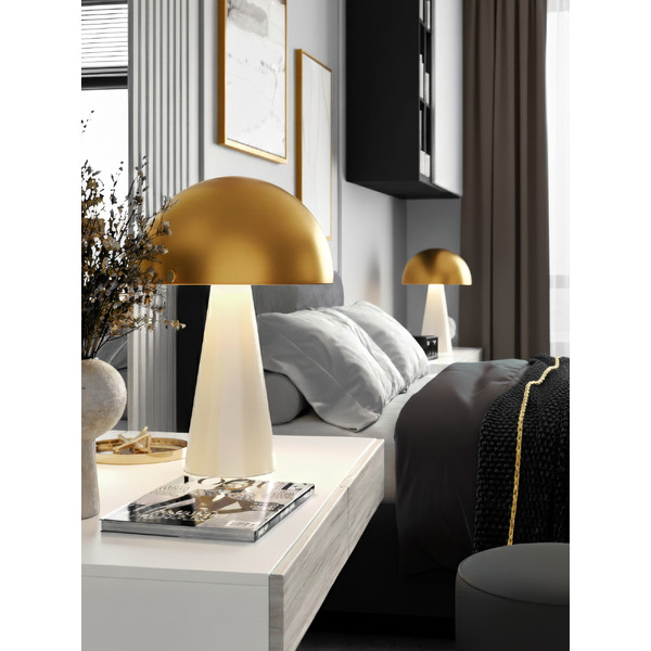 Светильник настольный ArtStyle HT-909MGBG (бежевый/золото)