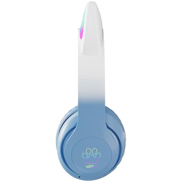 Наушники с ушками MIRU Cat EP-W10 (голубой)