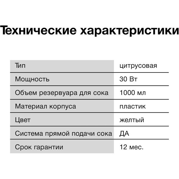 Соковыжималка Starwind SJ1121 (желтый/прозрачный)