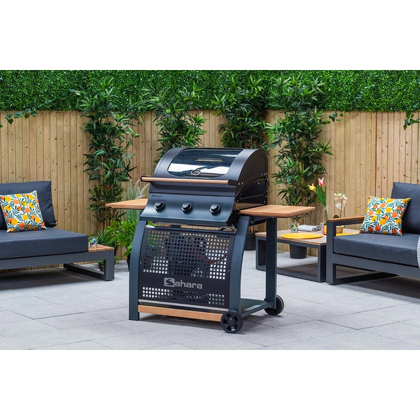 Газовый гриль Sahara S350 3B BBQ Smokey Teal