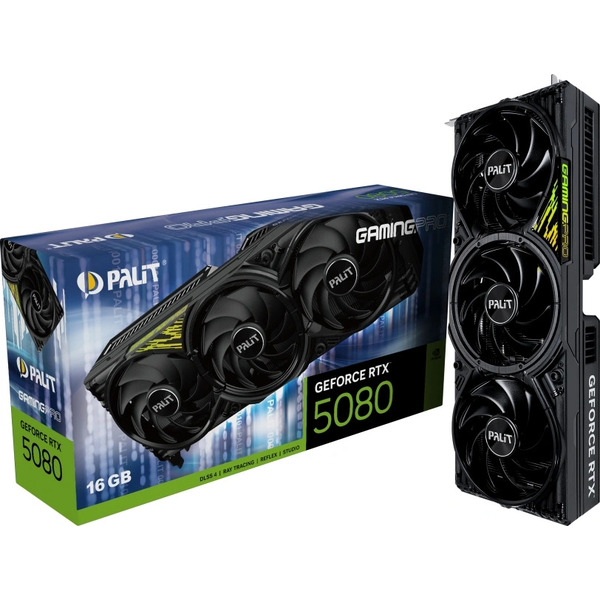 Видеокарта Palit RTX 5080 GamingPro V1 16GB GDDR7 (NE75080019T2-GB2031Y)