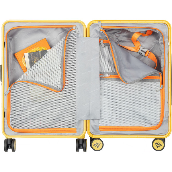 Чемодан DoubleW 005# (S, желтый)
