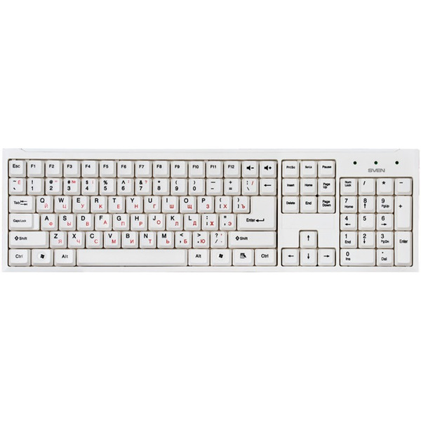 Мышь + клавиатура SVEN Standard 310 Combo (белый)